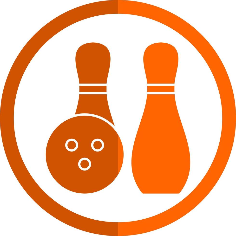 diseño de icono de vector de bolos