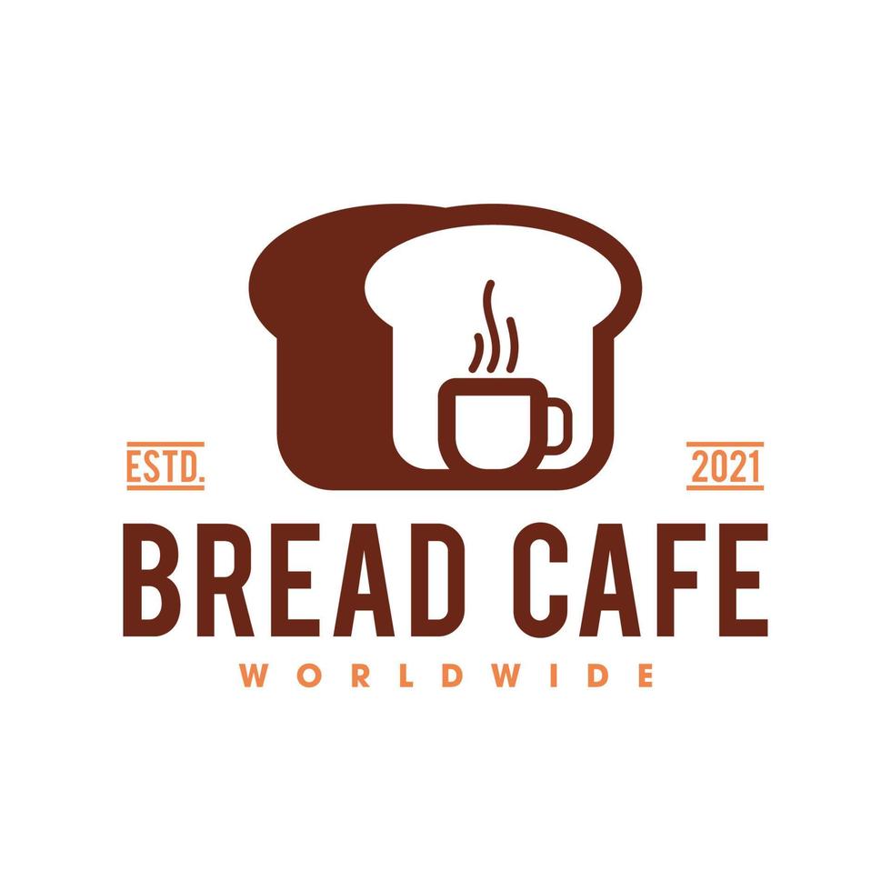 panadería un pan logo plantilla, un pan tienda y café vector