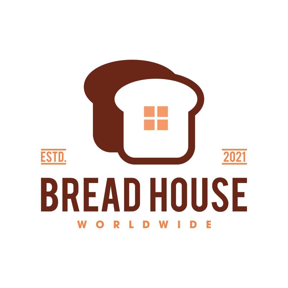 Bakery bread logo template, Bread shop logo template vector