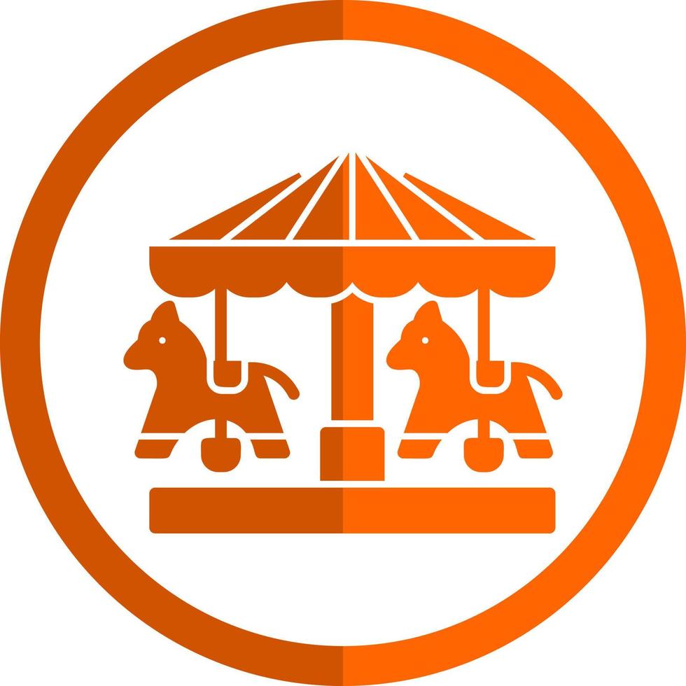 Merry Go Round Vector Icon Design