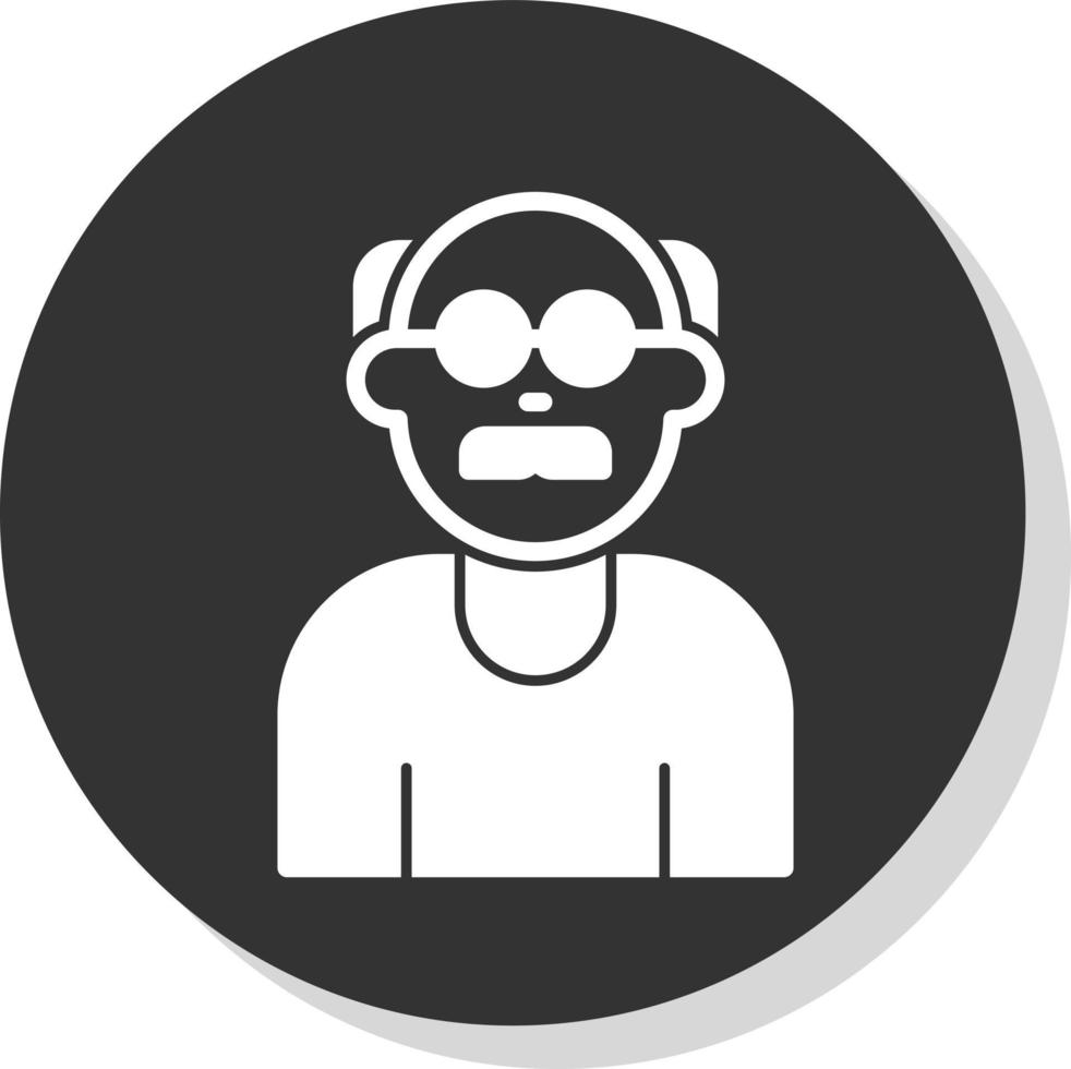 Old Man Vector Icon Design