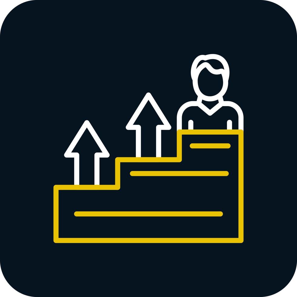 Career Growth Vector Icon Design