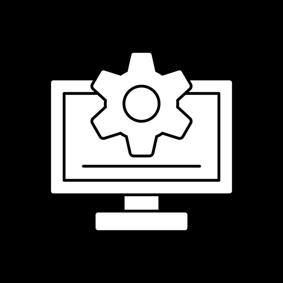 diseño de icono de vector de monitor