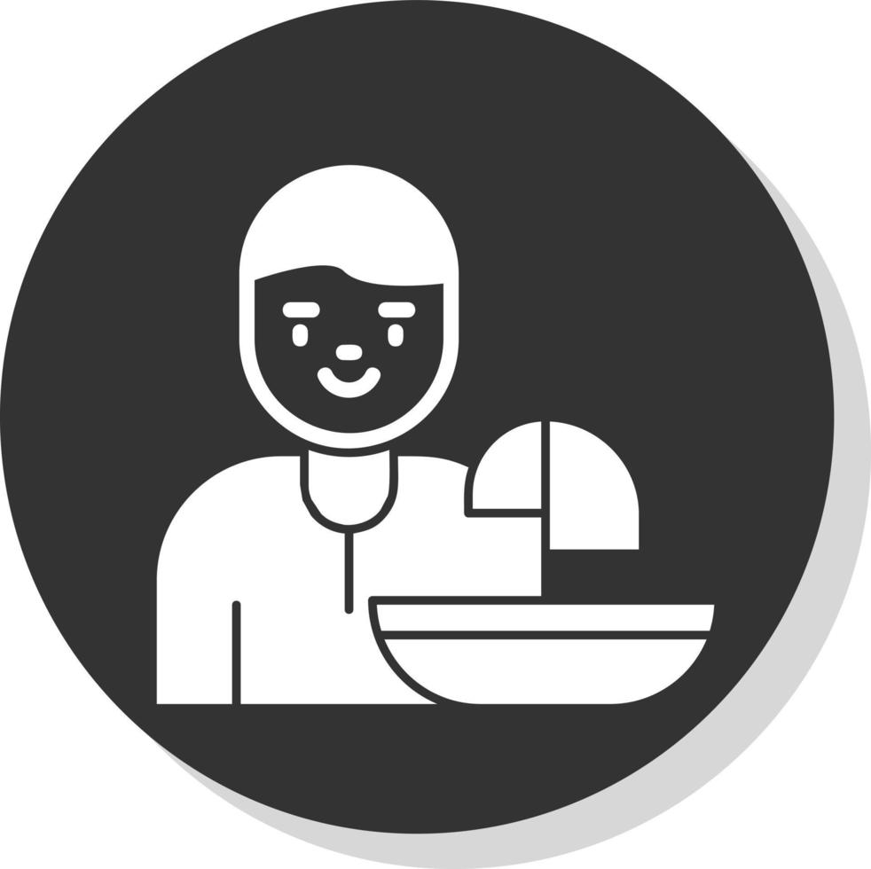 Windsurfer Vector Icon Design