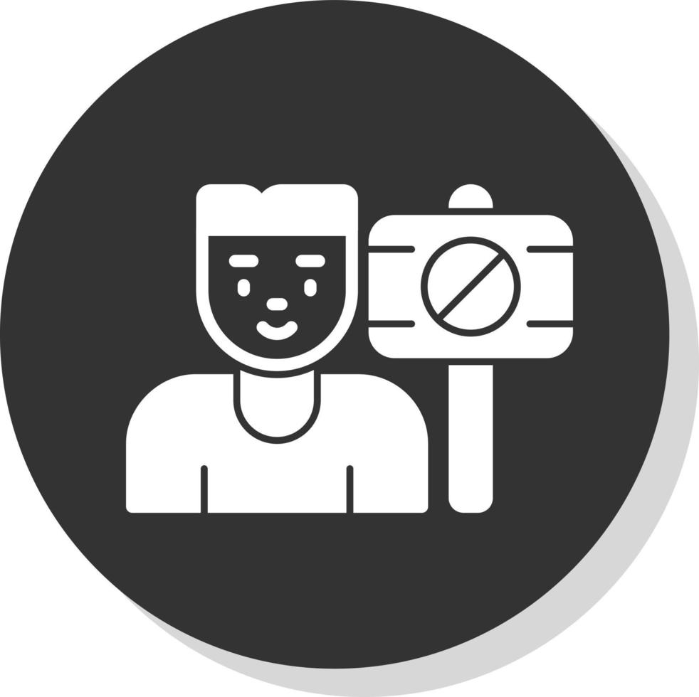 Protester Vector Icon Design