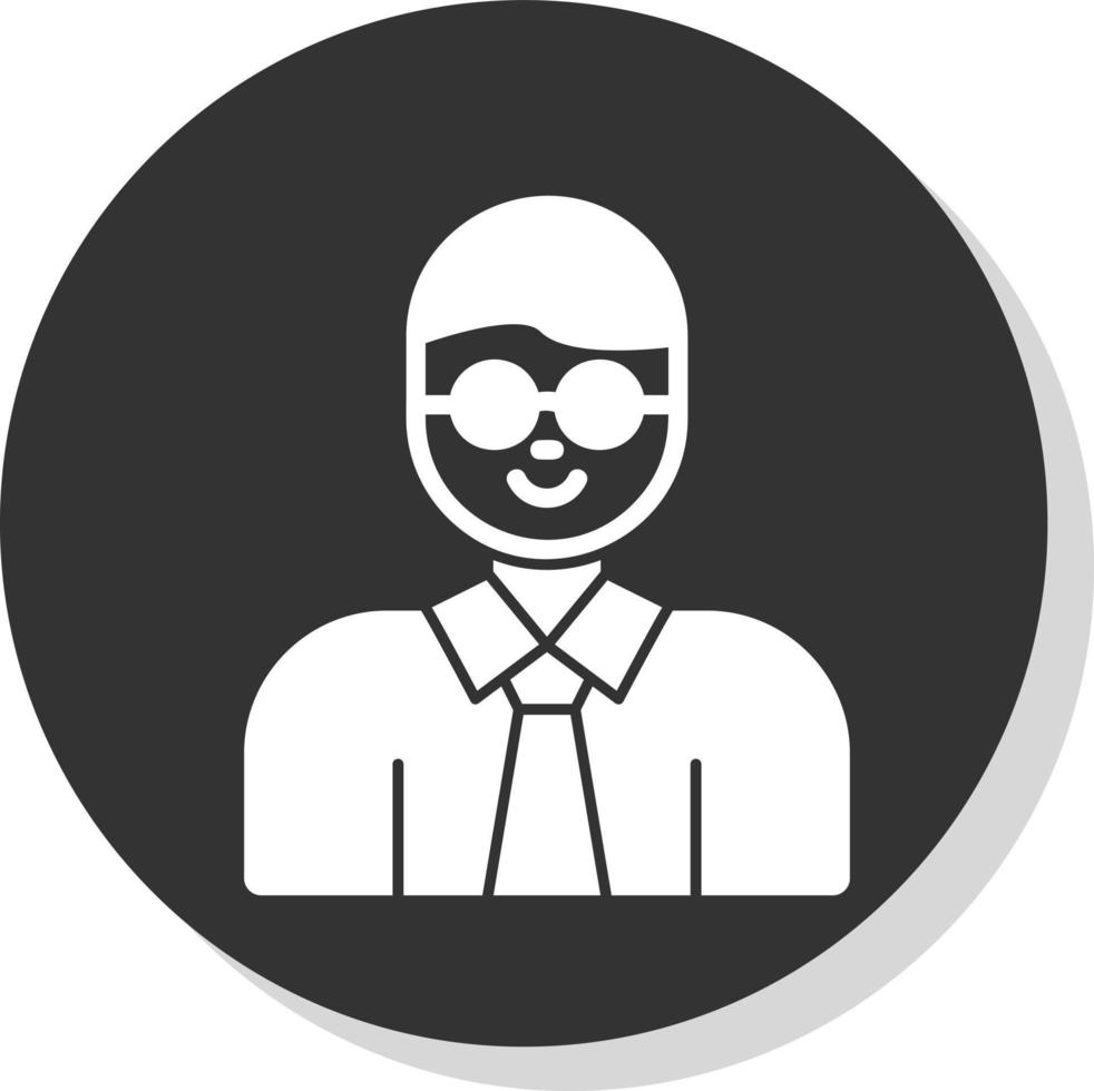 Professor Vector Icon Design