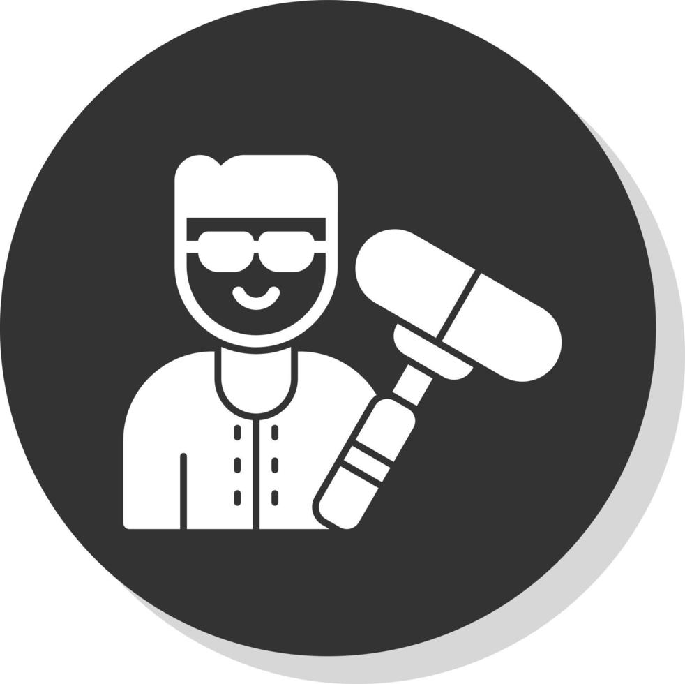 Boom Operator Vector Icon Design