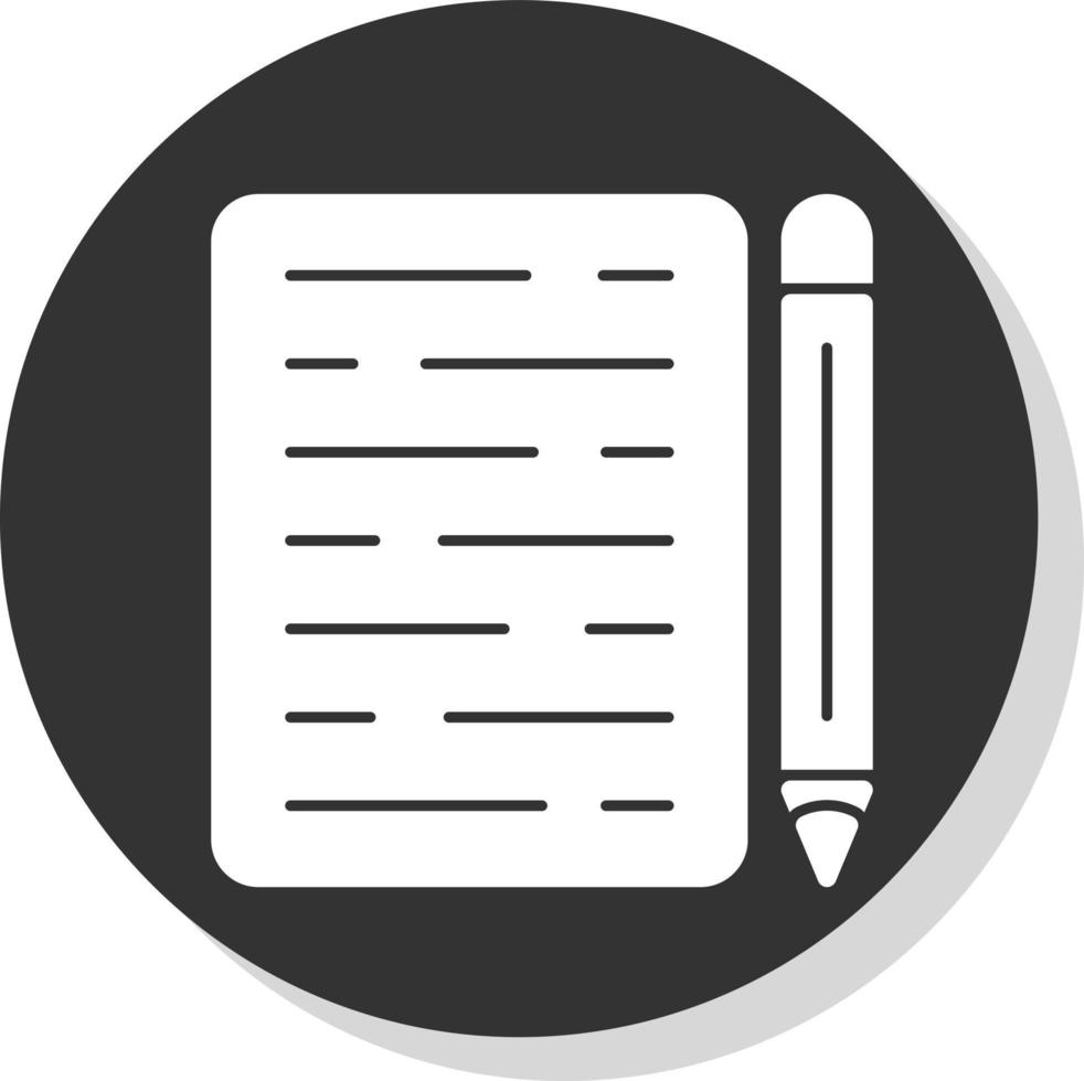 Writing Vector Icon Design