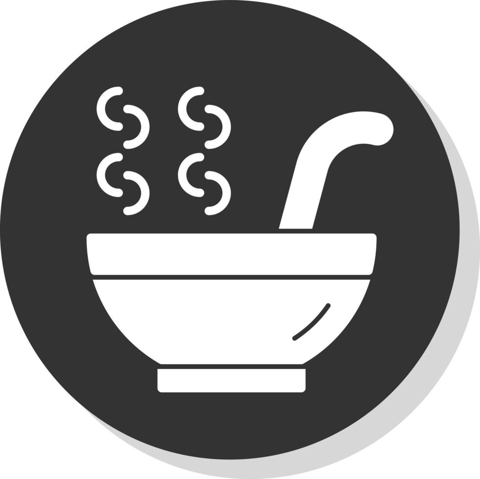 Hot Soup Vector Icon Design