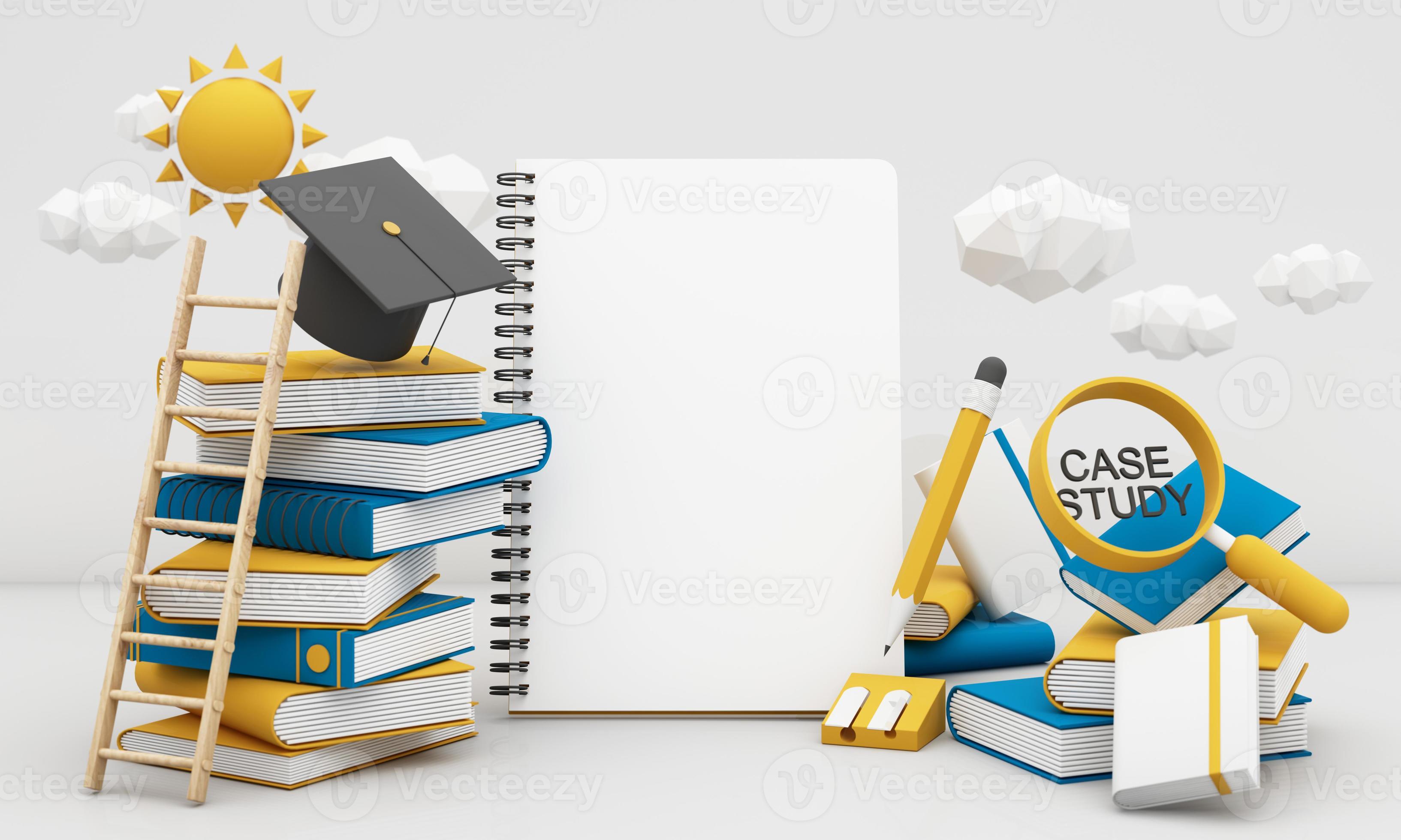 back to school concept and degree achievements from education. Minimal