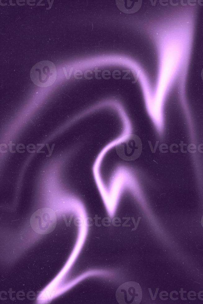 Abstract retro grunge psychedelic relief with film dust texture and purple gradient colors. Rough colored illustration background. photo