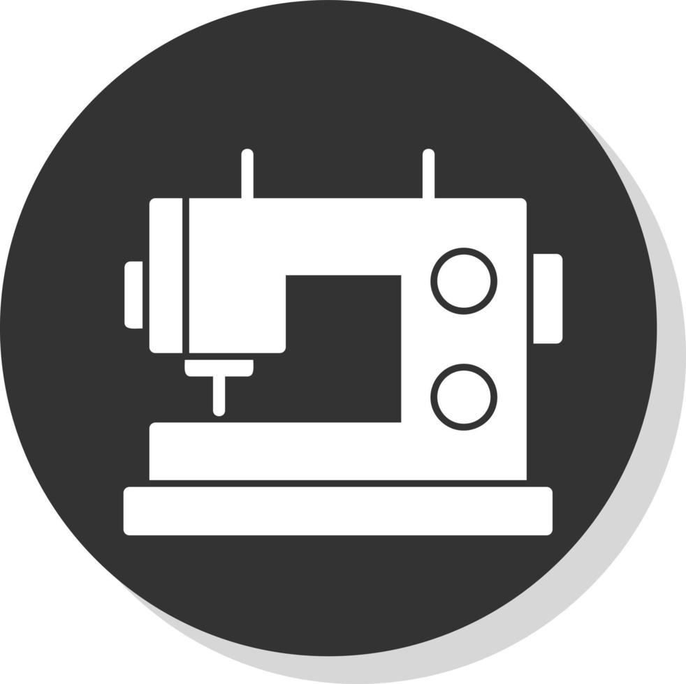 diseño de icono de vector de máquina de coser