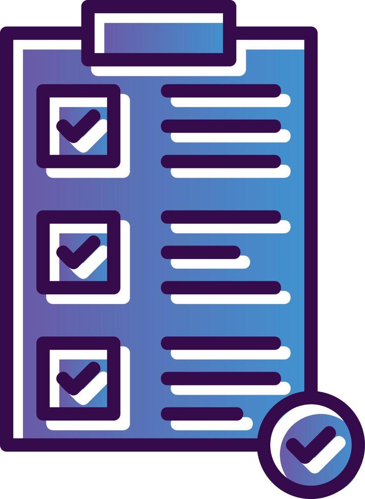 Completed Task Vector Icon Design