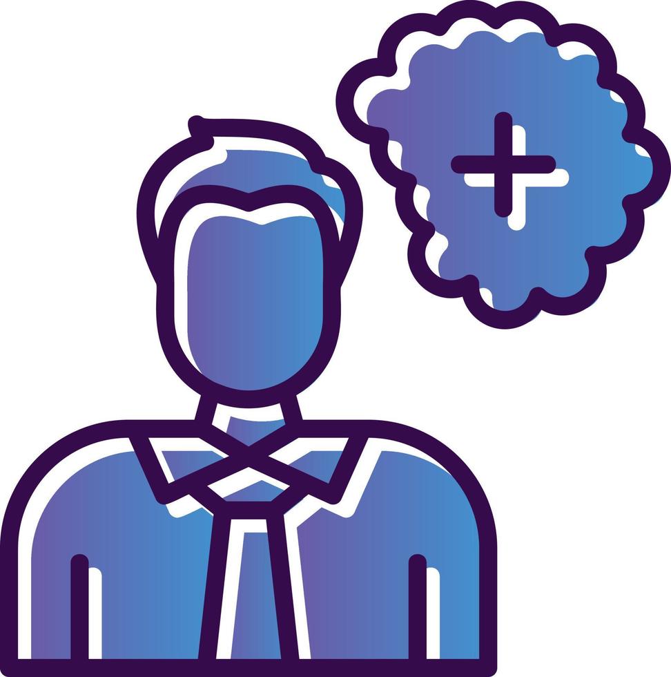 Positive Thinking Vector Icon Design