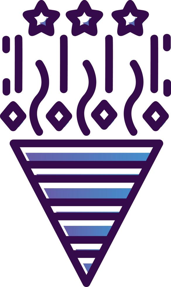 Confetti Vector Icon Design