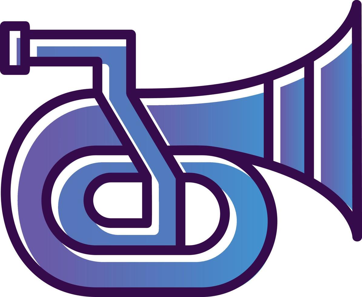 Trumpet Vector Icon Design