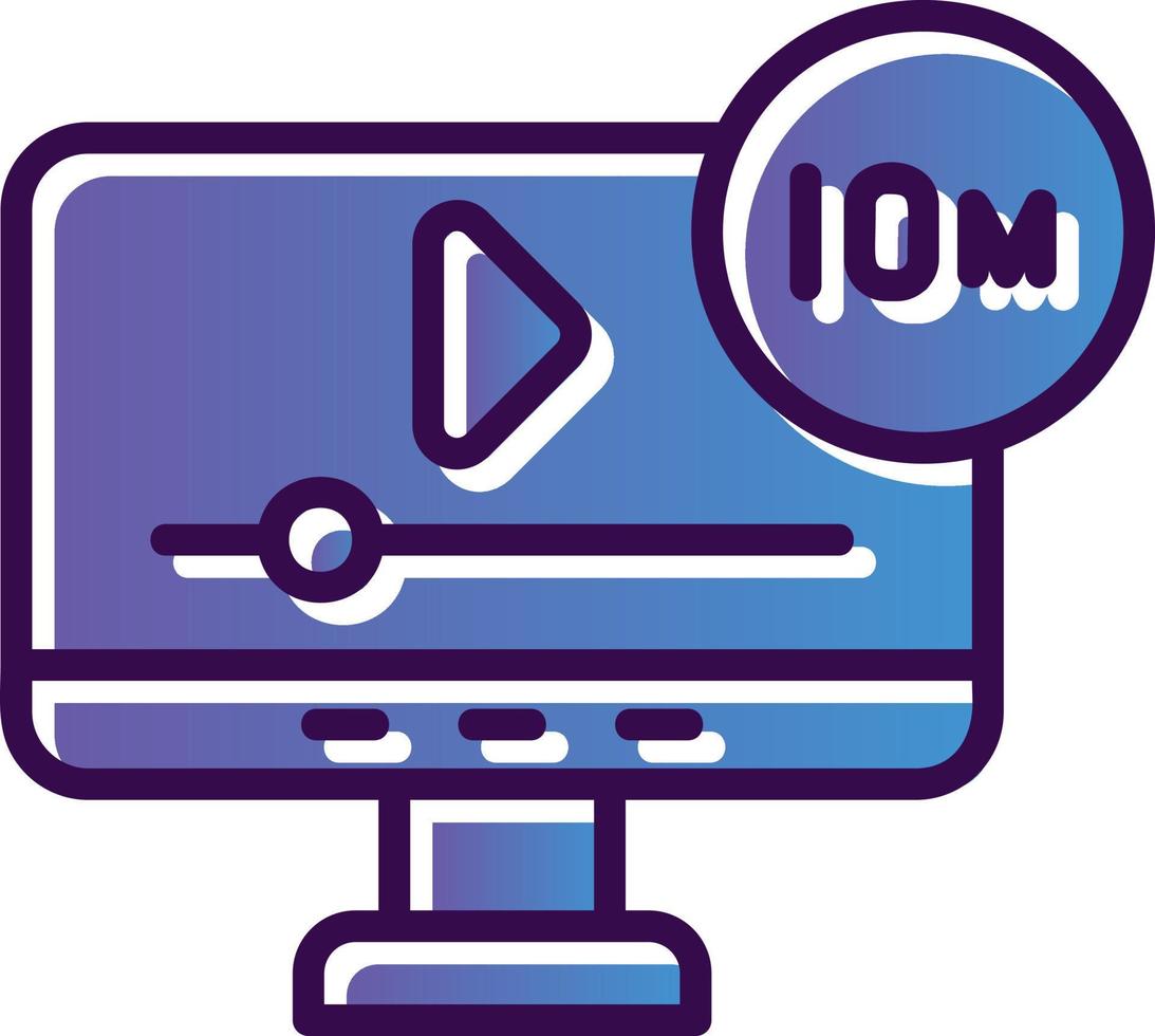 diseño de icono de vector de cortometraje