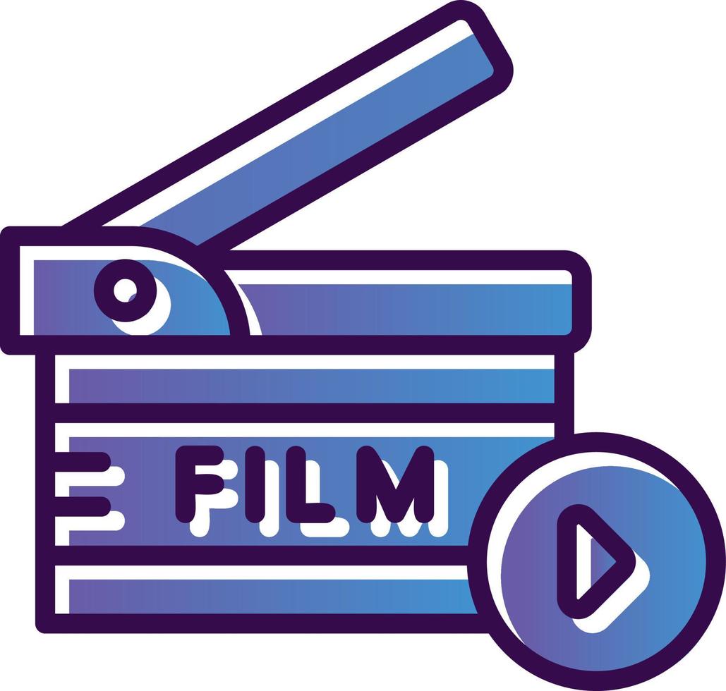 diseño de icono de vector de filmación