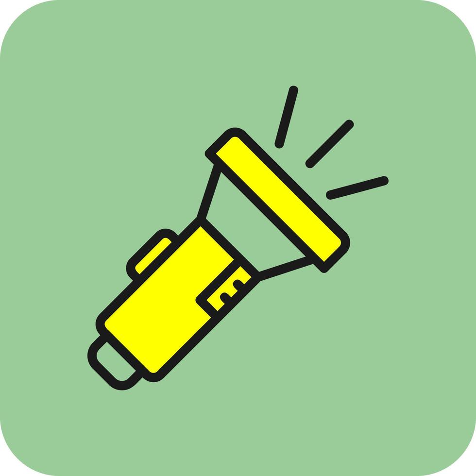 Flashlight Vector Icon Design