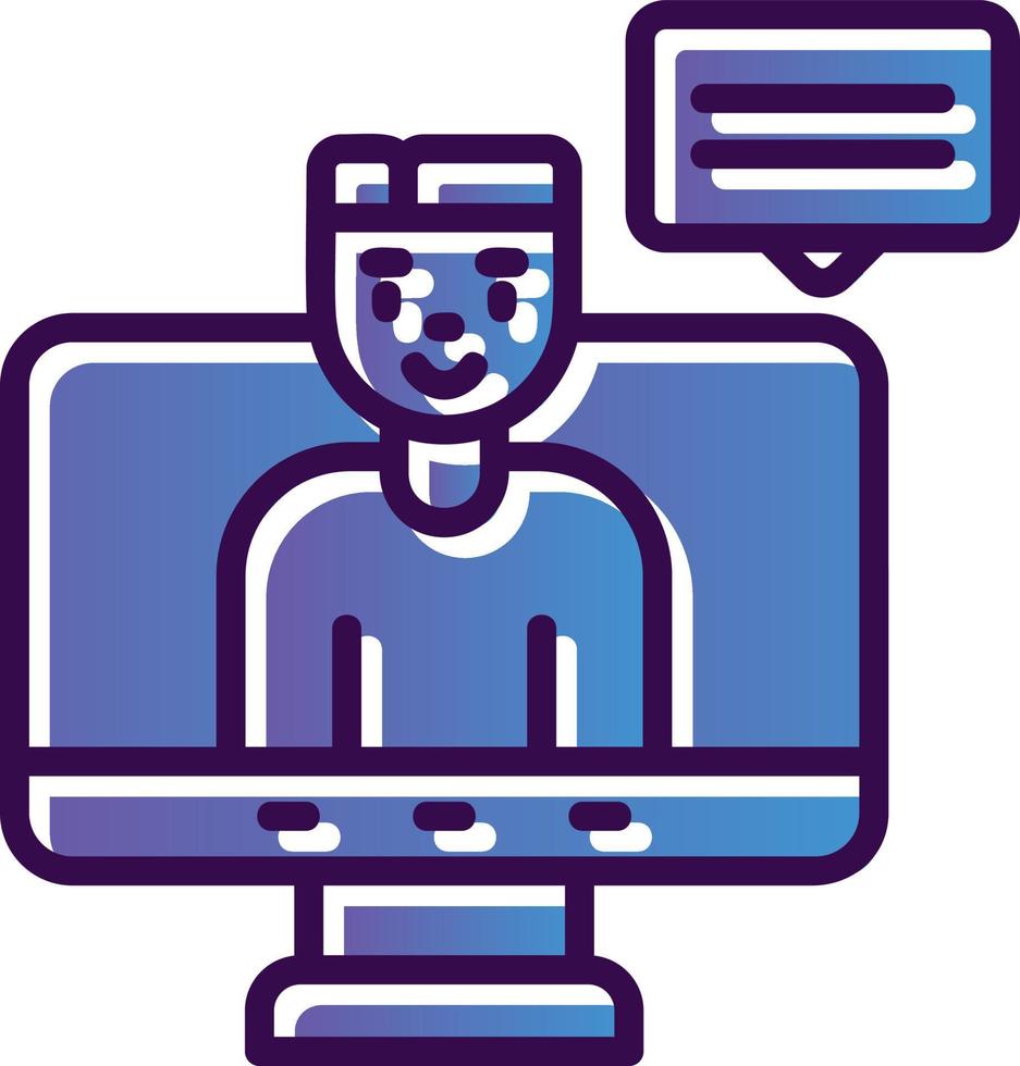 Virtual Event Vector Icon Design