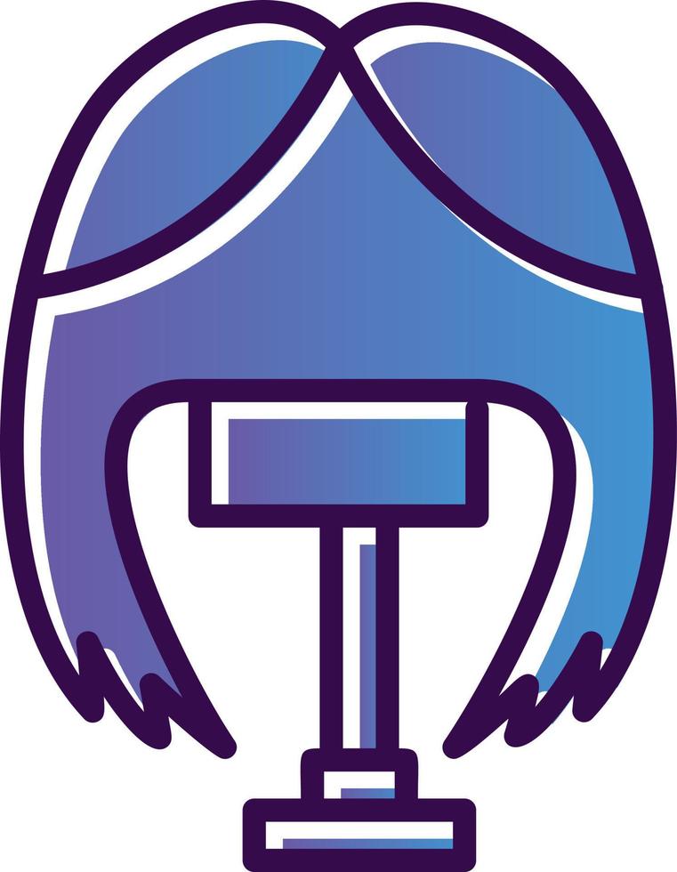 Wig Vector Icon Design