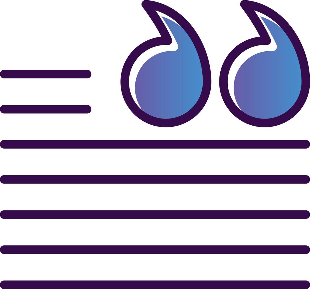 Quotation Vector Icon Design