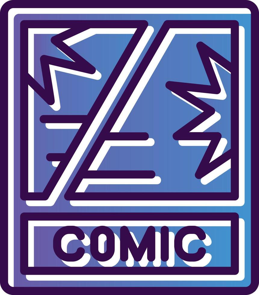 Comic Book Vector Icon Design