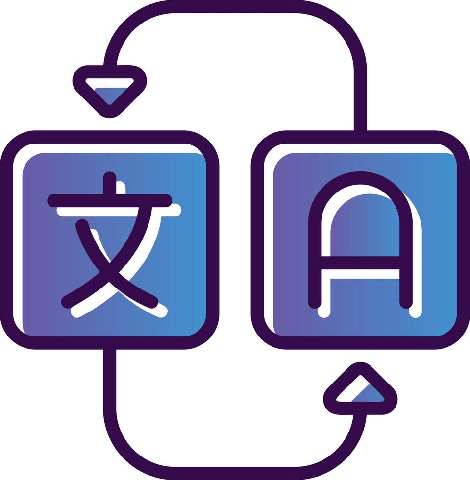 Translation Vector Icon Design