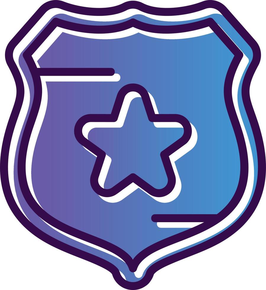 diseño de icono de vector de escudo de policía