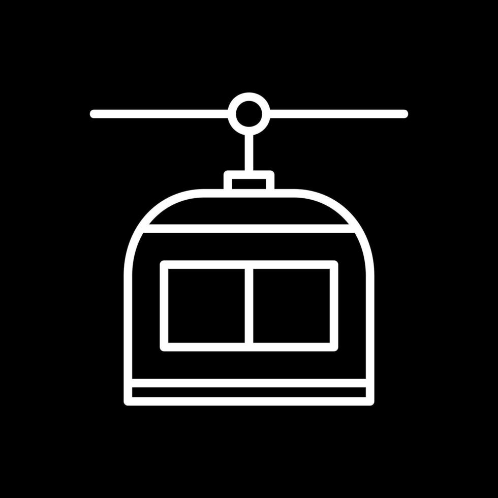 Chairlift Vector Icon Design