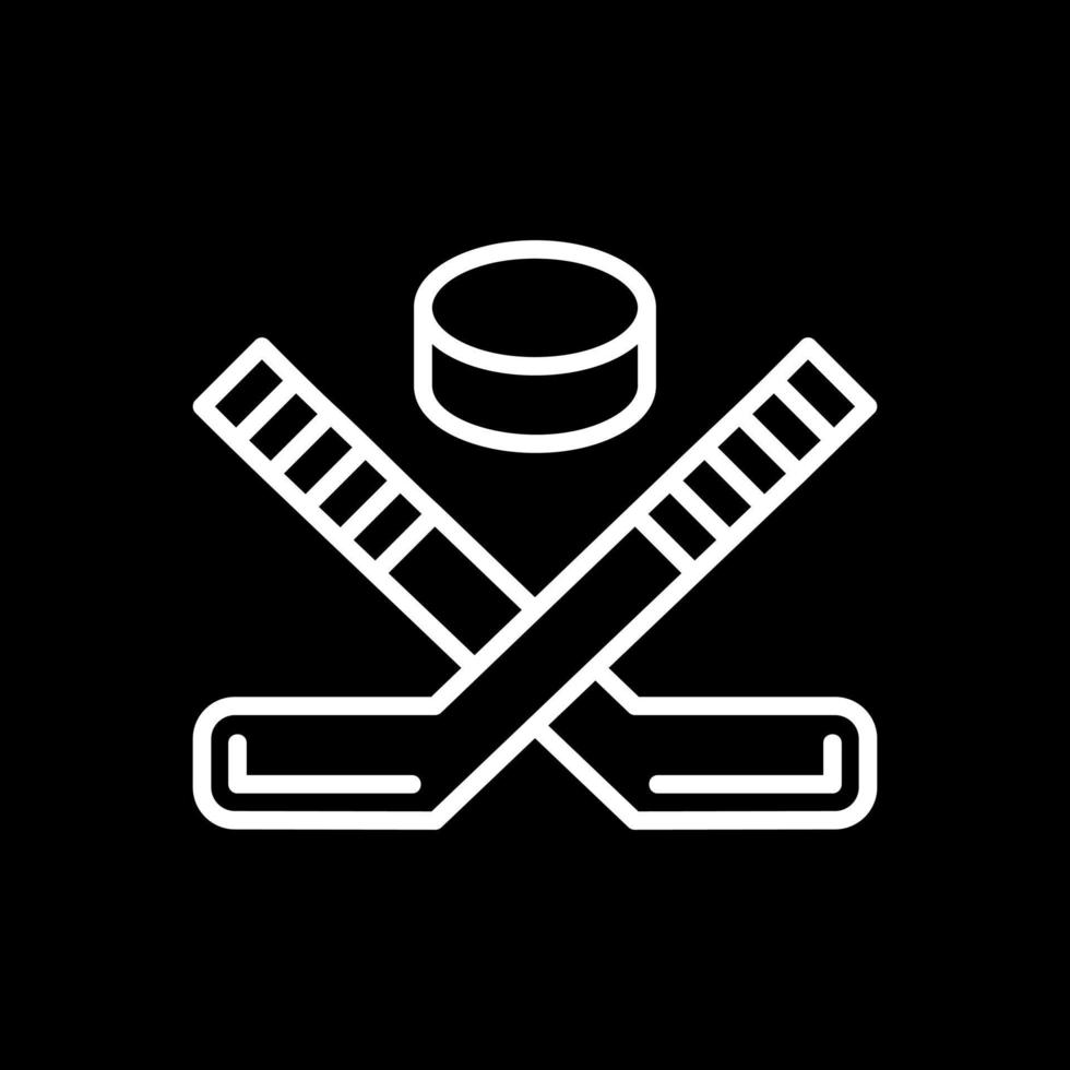 diseño de icono de vector de hockey sobre hielo