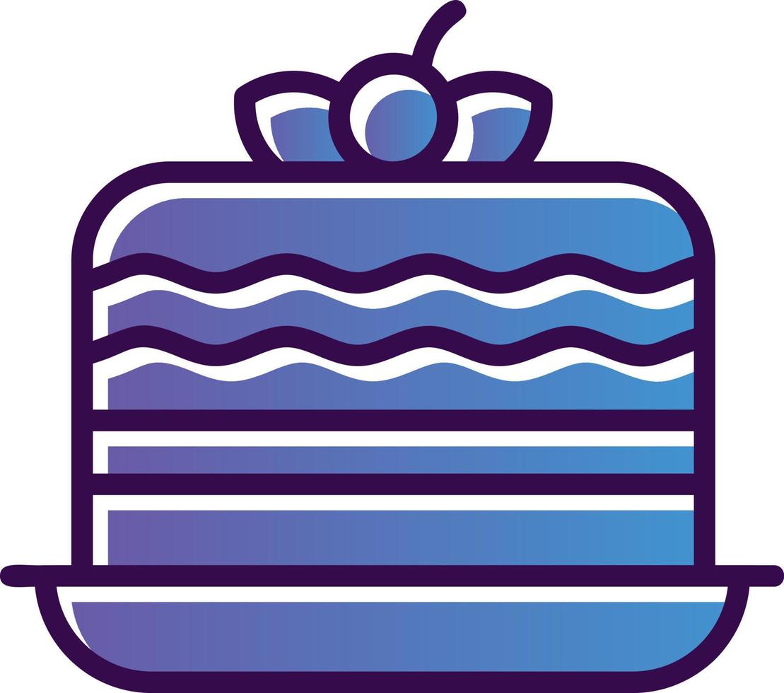 Cake Vector Icon Design