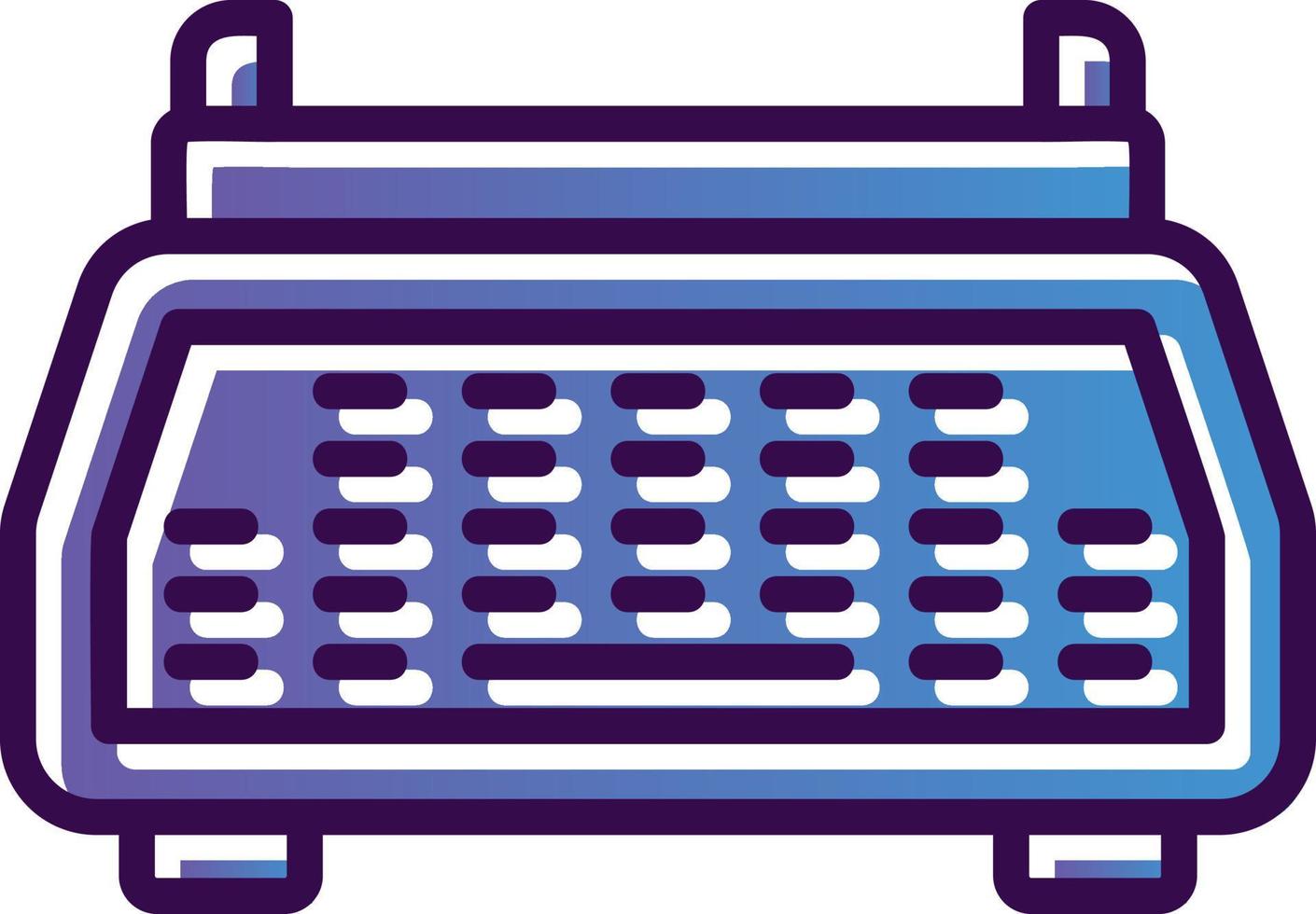 Typewriter Vector Icon Design