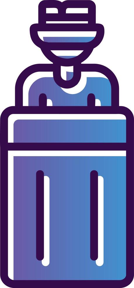 Riot Police Vector Icon Design