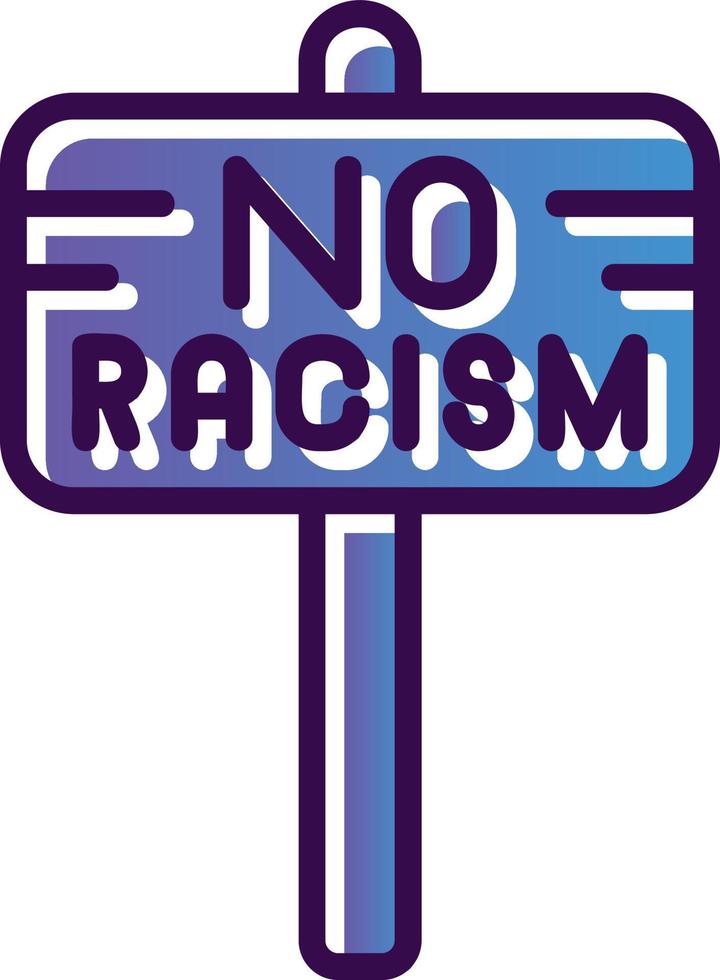 No Racism Vector Icon Design