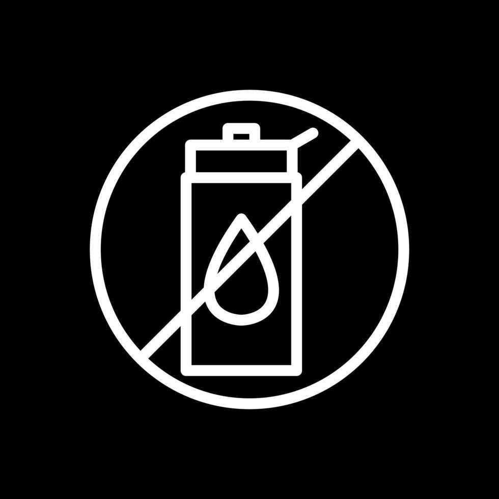 No Liquid Vector Icon Design