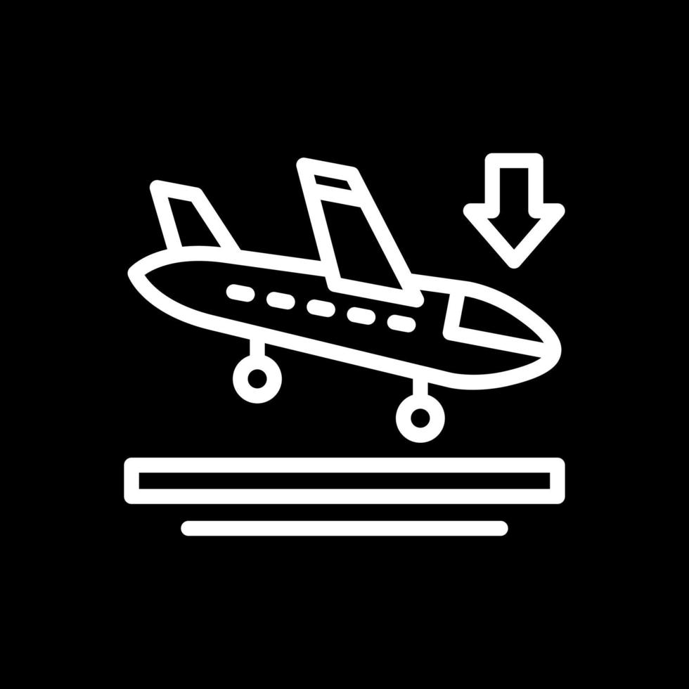 diseño de icono de vector de aterrizaje