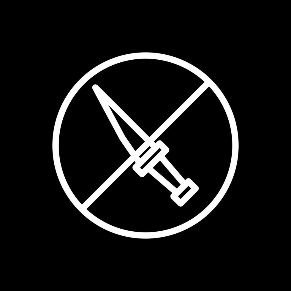 No Weapons Vector Icon Design