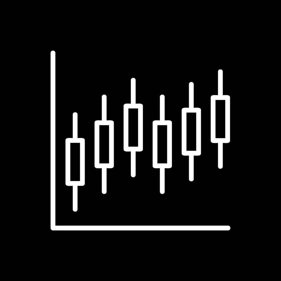 Candlestick Chart Vector Icon Design