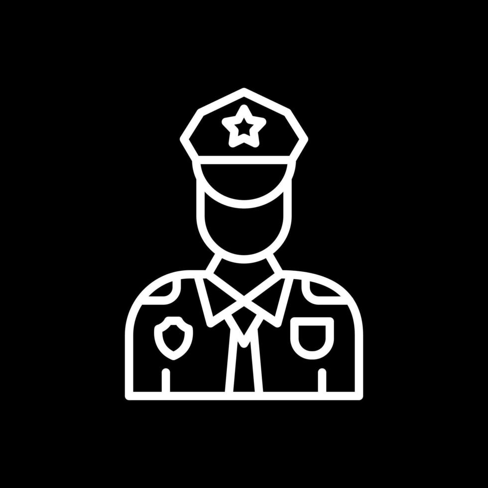 diseño de icono de vector de oficial de policía