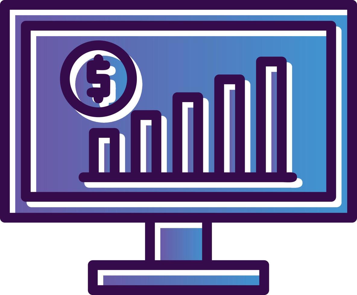 Monitoring Vector Icon Design