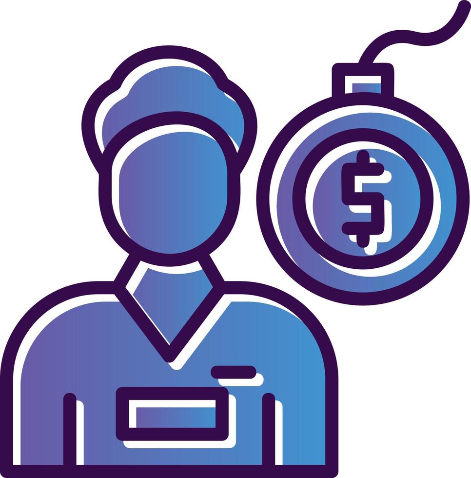 Debt Vector Icon Design