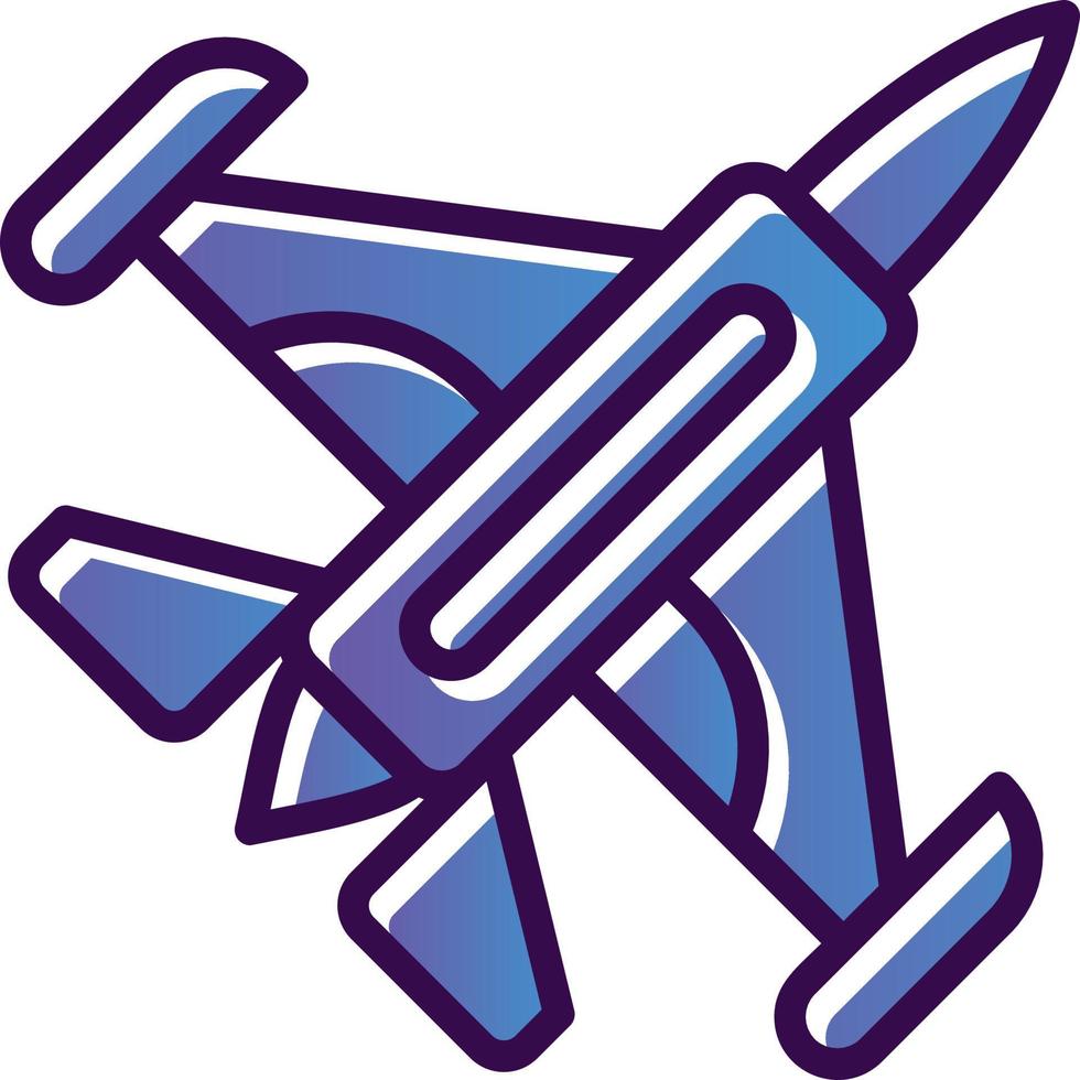 diseño de icono de vector de avión a reacción