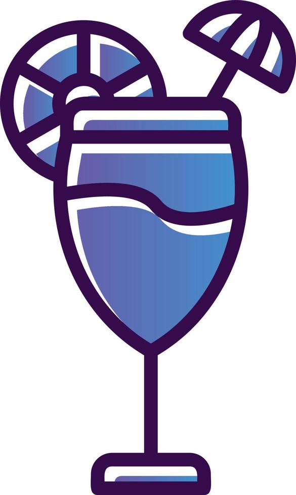 Cocktail Vector Icon Design