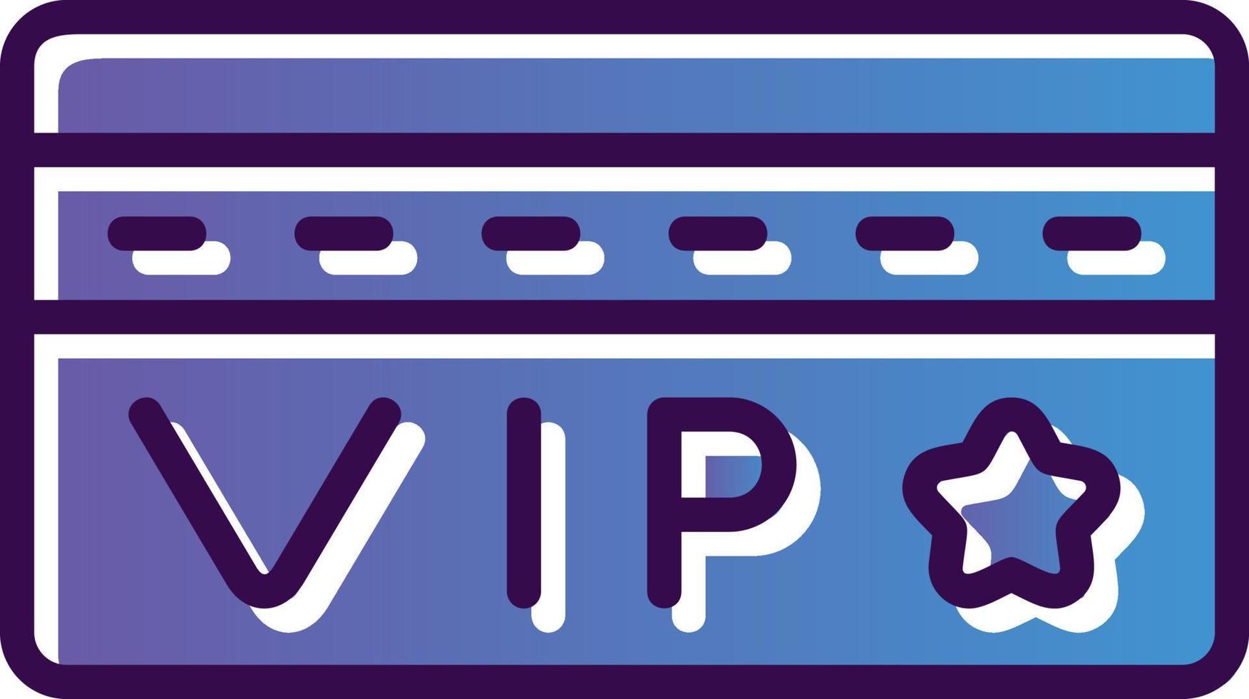 Vip Card Vector Icon Design
