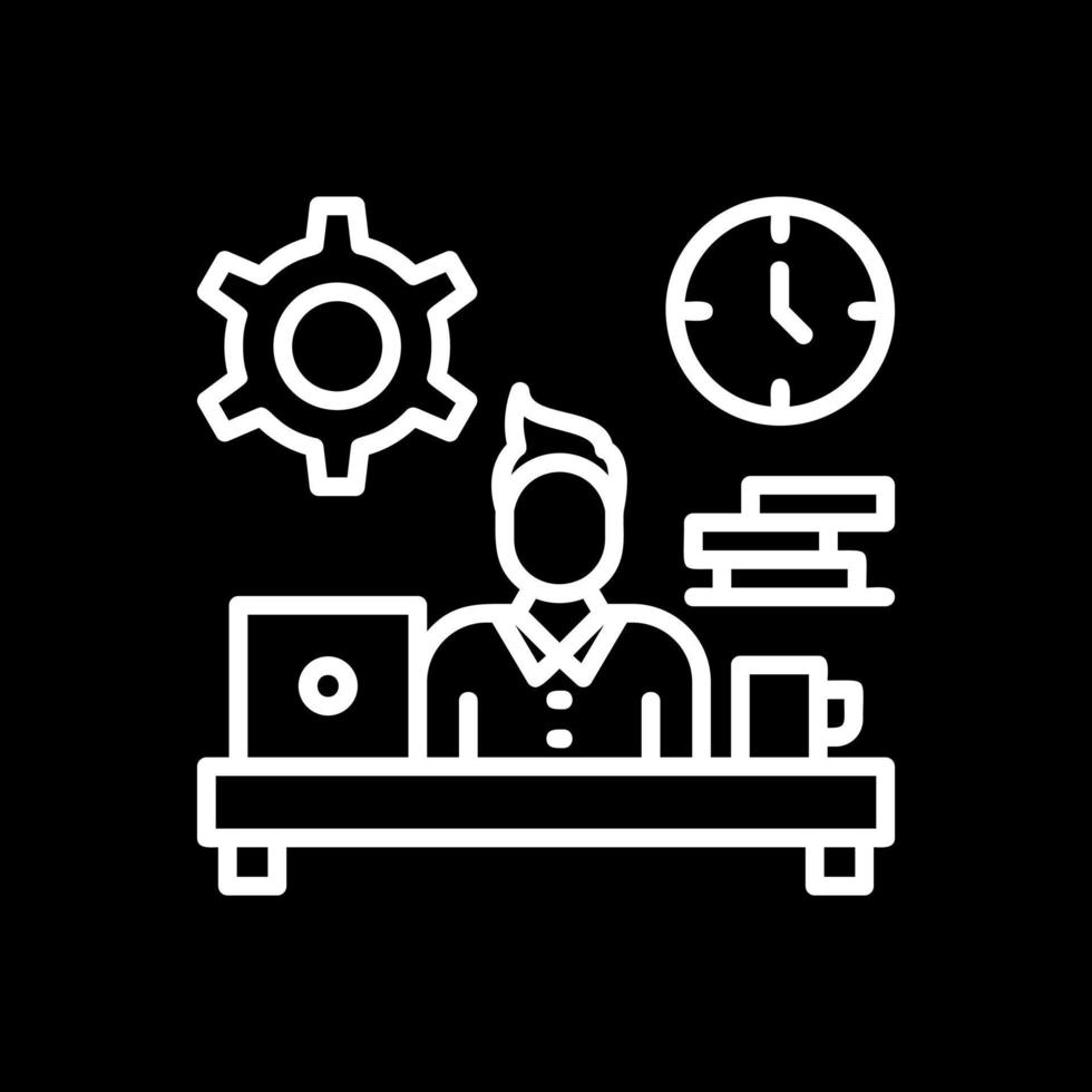 Workaholic Vector Icon Design