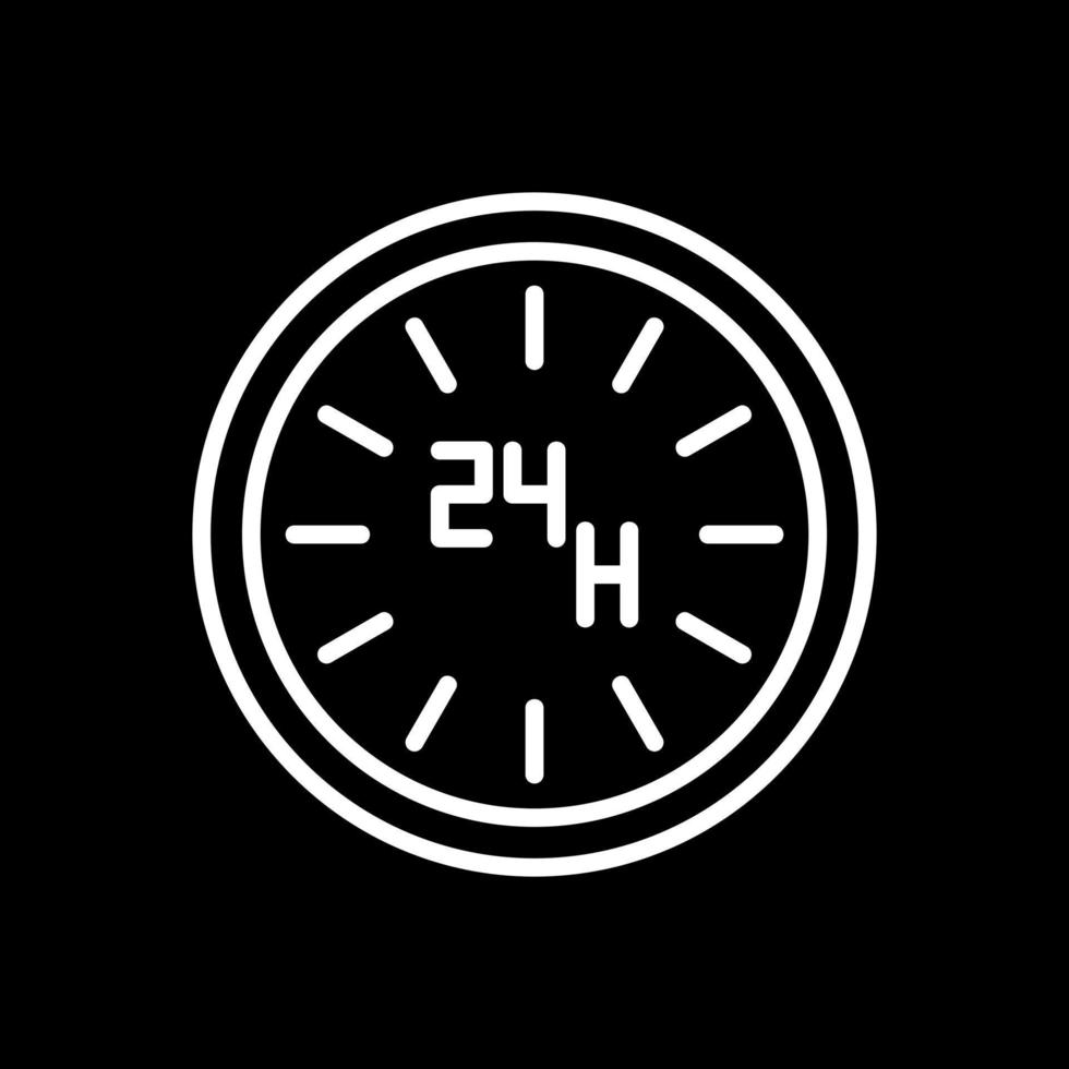 24 Hours Vector Icon Design