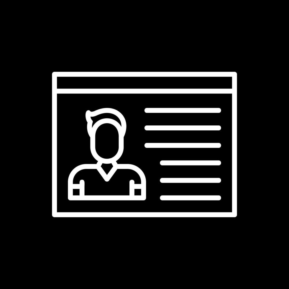 Identification Cards Vector Icon Design