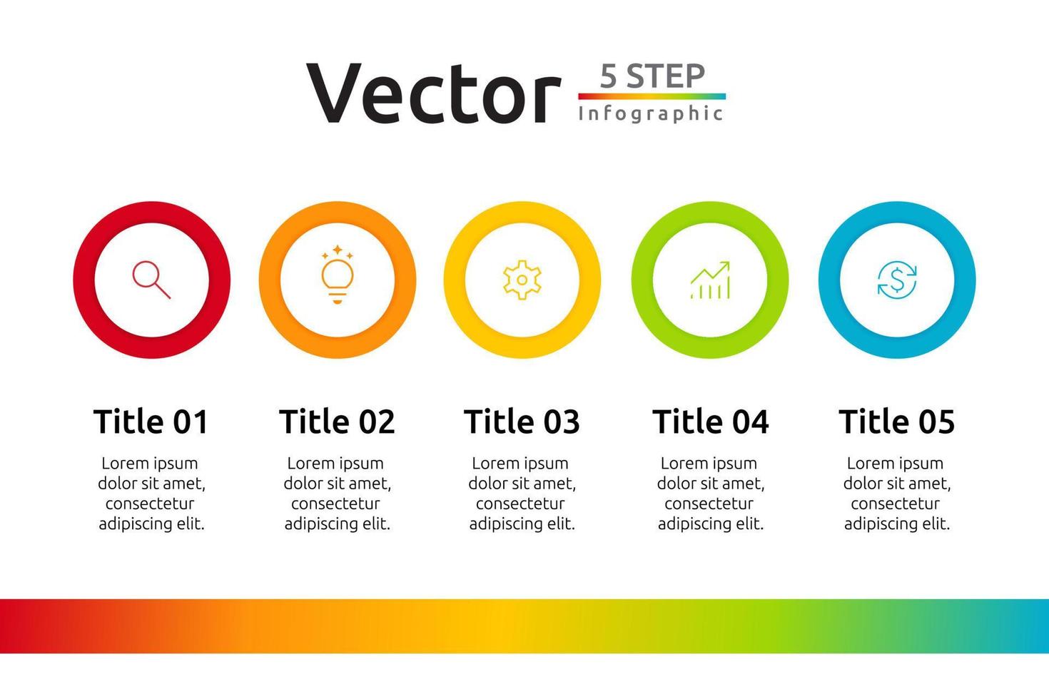 plantilla de diseño infográfico con lugar para sus datos. ilustración vectorial vector