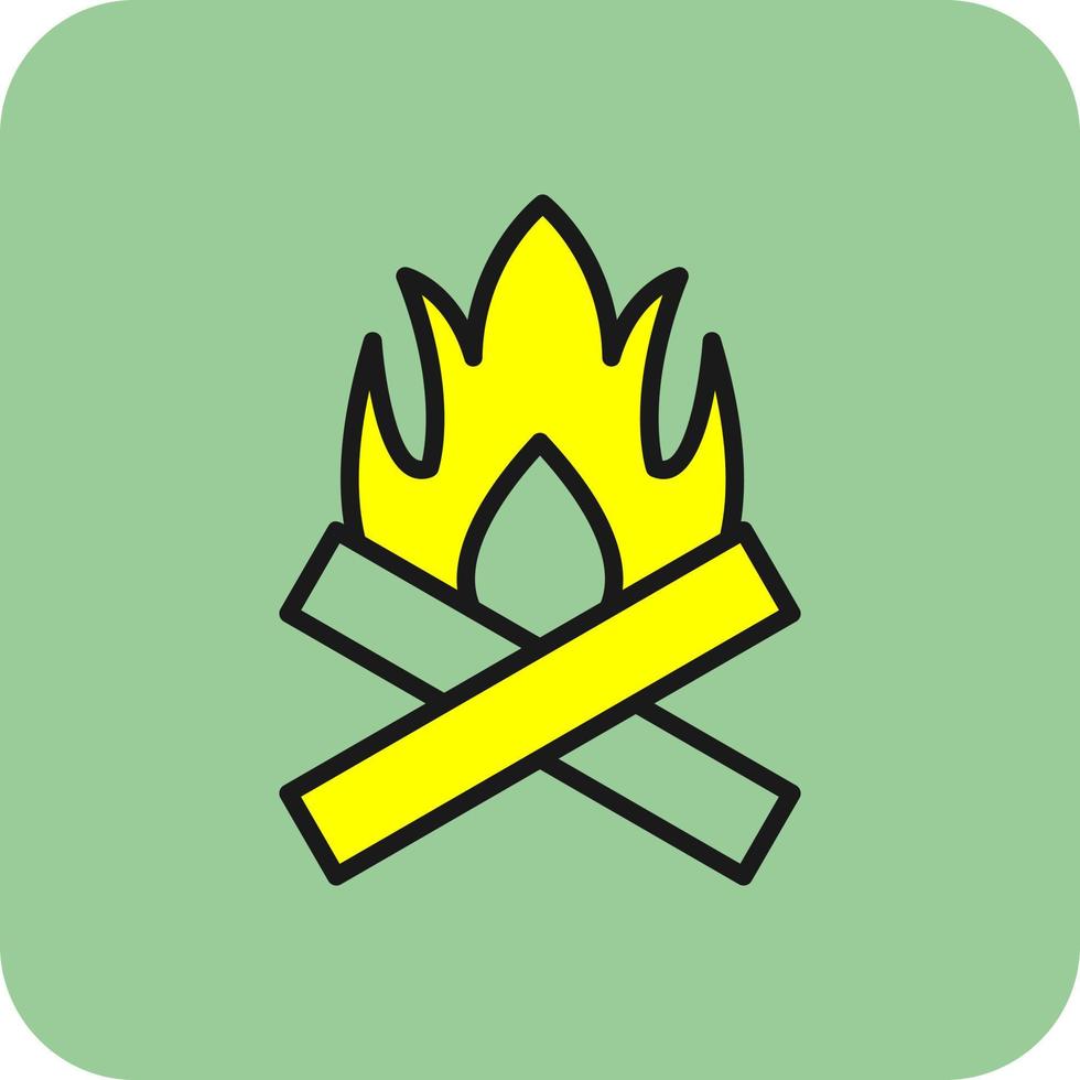 Bonfire Vector Icon Design